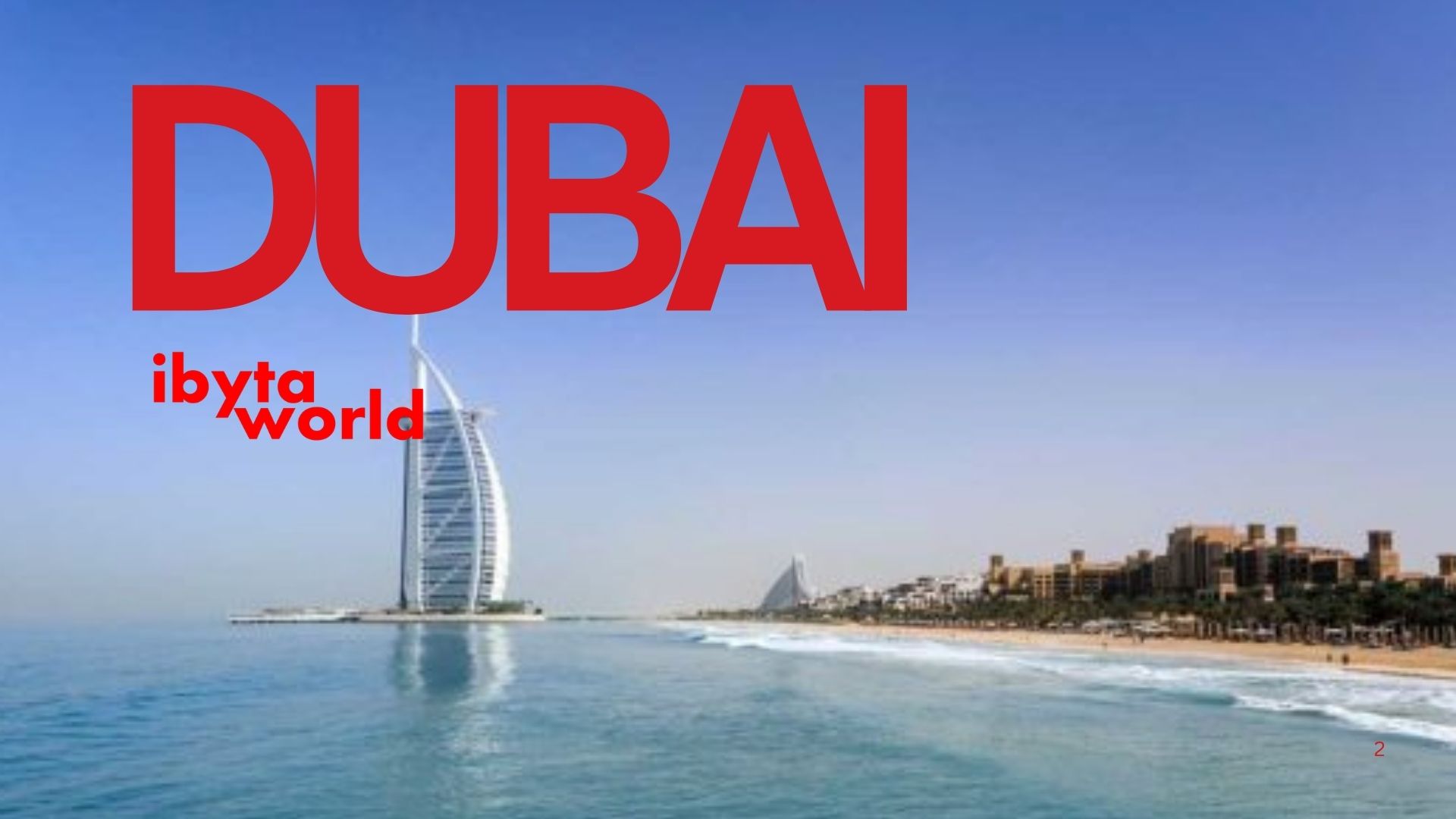 Dubai — Burj Al Arab and coastline